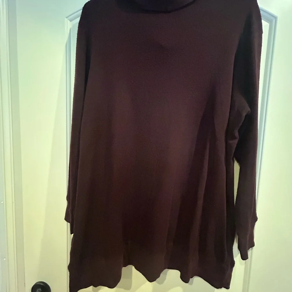 French Laundry Cowl Neck Sweater - Burgundy - Picture 6 of 6